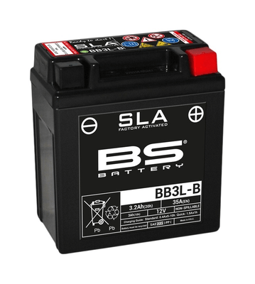 Pièces Quad & Motos - Electrique - Batterie BS BATTERY SLA sans entretien activé usine - BB3L-B