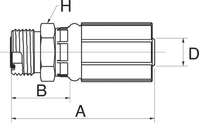 Pièces agricoles - Hydraulique - Racc. à sertir DN8-11/16 ORFS