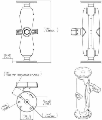 Pièces agricoles - Pièce Pulvérisateur - Kit de fixation complet RAMC