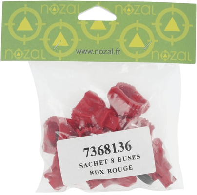 Pièces agricoles - Pièce Pulvérisateur - Jeu de buses à injection d'air (8 pièces) RDX 120° 04 rouge