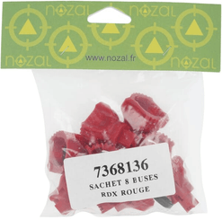 Pièces agricoles - Pièce Pulvérisateur - Jeu de buses à injection d'air (8 pièces) RDX 120° 04 rouge
