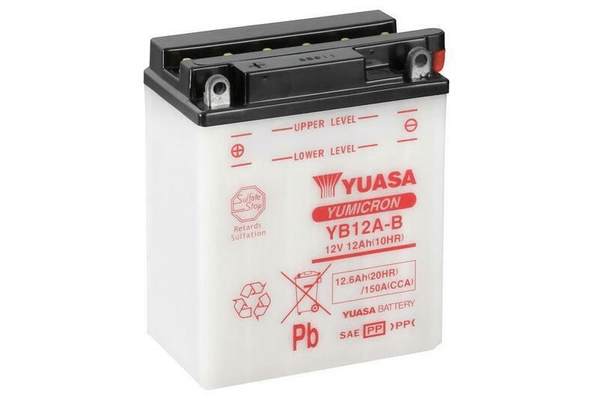 Pièces Quad & Motos - Electrique - Batterie YUASA conventionnelle sans pack acide - YB12A-B