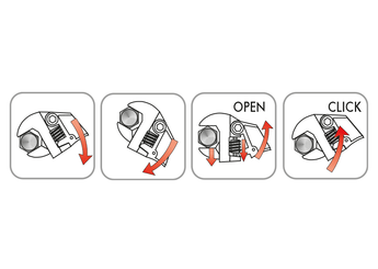 Outils - Outils divers - Clé à molette à reprise rapide 250mm ouverture 32mm