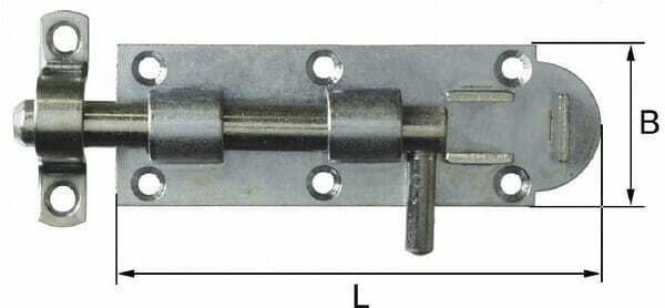 Pièces agricoles - Fasteners - Boulon de porte 135 mm 1pc.