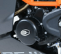 Couvre-carter gauche noir R&G RACING KTM RC125/200