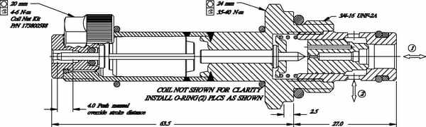 Pièces agricoles - Hydraulique - Valve 2/2 SVP08-NO-00-B-00