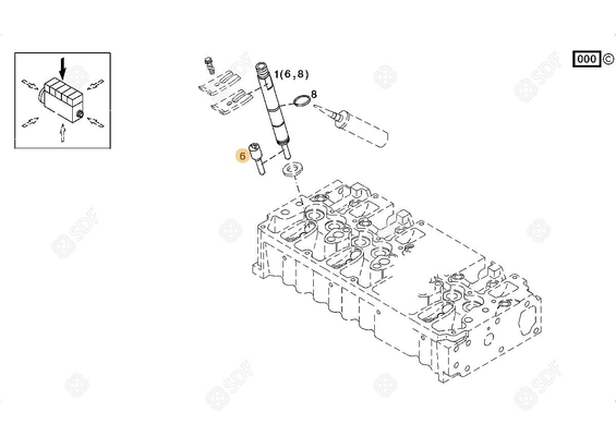 Pièces agricoles - Pieces moteur - GROUPE GICLEURS