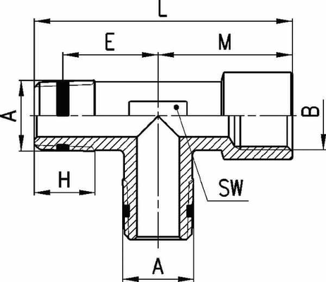 Pièces agricoles - Pièce pneumatique - Pièce en T