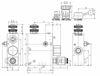 Pièces agricoles - Hydraulique - Clapet de régulation de pression en acier
