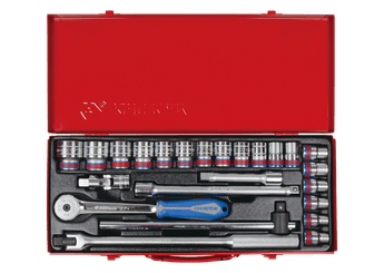 Outils - Outils divers - Coffret de douilles 1/2" 24 pièces