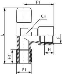 Pièces agricoles - Pièce pneumatique - Pièce en T