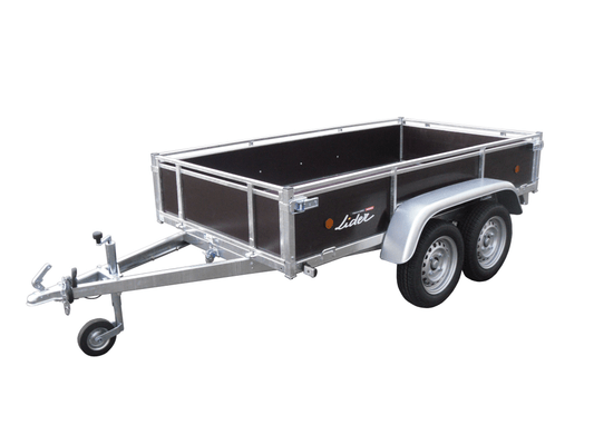 Materiels - Remorque voiture - REMORQUE COTES BOIS 251x133x40 2 essieux PTAC : 500 kg partiellement démontée