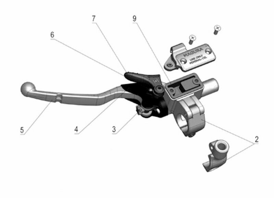 Pièces Quad & Motos - Pièces SAV - Pièce détachée - Vis de fixation MAGURA Levier Hymec Off Road