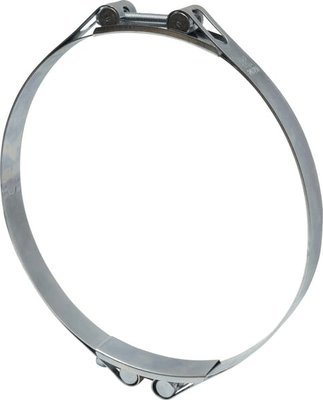 Pièces agricoles - Fasteners - Collier de serrage, 240-250 mm double boulon, double bande DIN912 zingué Kramp