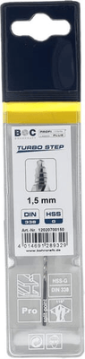 Outils - Outils divers - Foret 1,5 mm HSS-DIN 338-G TURBO STEP