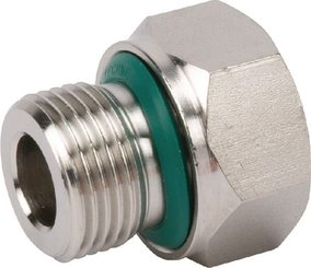 Pièces agricoles - Hydraulique - Douille réductrice M/F 3/8" BSPx1/8" BSP WD SS