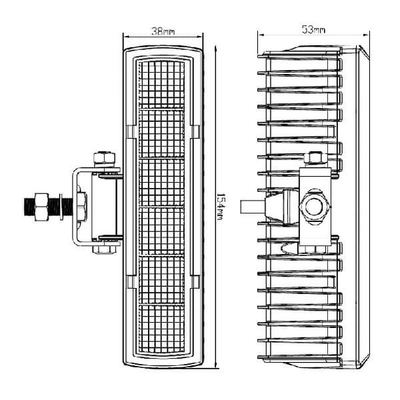 Pièces agricoles - Eclairage - Phare de travail indirect 18W 1500LM