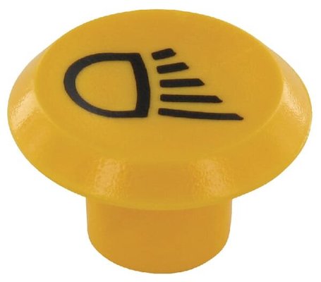 Pièces agricoles - Eclairage - Symbole, feu de travail, rond, jaune