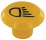 Symbole, feu de travail, rond, jaune