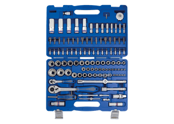 Outils - Outils divers - Coffret de douilles 1/2" 1/4" + accessoires - 110 pièces