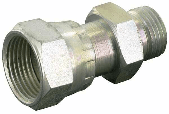Pièces agricoles - Hydraulique - Nipple M/Fm 1/2" BSP x 1" ORFS