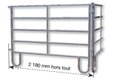 Pack de 10 barrières europe 2 mètres galva