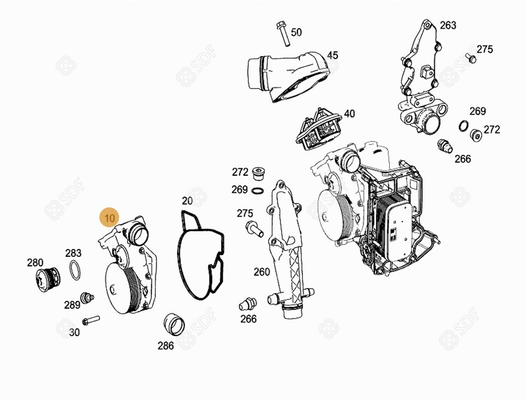 Pièces agricoles - Pieces moteur - pompe à eau