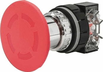 Pièces agricoles - Electricité - Bouton d'arret d'urgence 60mm