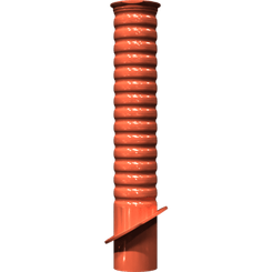 Pièces agricoles - Pièce divers - Tube diffuseur 135-système soudé -peint