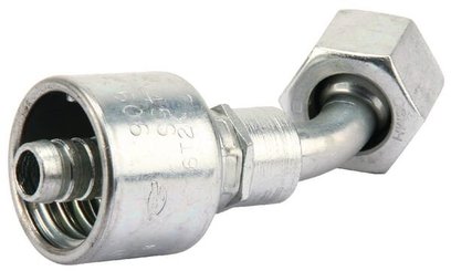 Pièces agricoles - Hydraulique - Racc. à sertir DN8-11/16 ORFS 45°