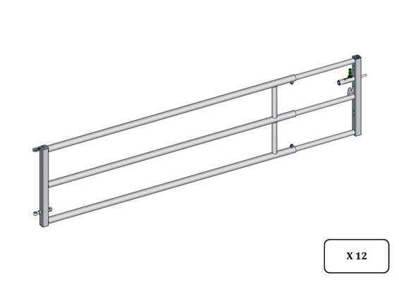Materiels - Matériel d'élevage - autre - PACK DE 12 PORTE AUTOLOCK EX3 MILKY DE 3/4M EMBOITEE