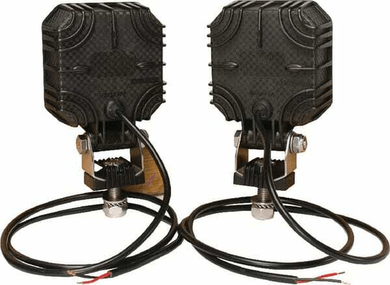 Pièces agricoles - Eclairage - Phare de travail LED x2 carré 9W 1000lm 10/30V bleu 90x4 LED