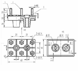 Pièces agricoles - Electricité - Barrette de connexion