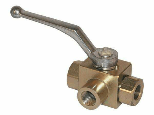 Pièces agricoles - Hydraulique - Robinet a 3 voies 1/4