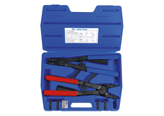 Outils - Outils divers - Jeu de Pinces circlips 11pcs int-ext 406mm becs interchangeables