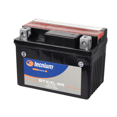 Pièces Quad & Motos - Electrique - Batterie TECNIUM sans entretien avec pack acide - BTX4L-BS