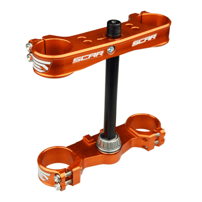 Pièces Quad & Motos - Pièces communes - Té de fourche SCAR offset 16mm orange KTM Husqvarna