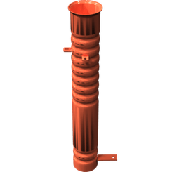 Pièces agricoles - Pièce divers - Tube diffuseur en acier #100x772 -peint-