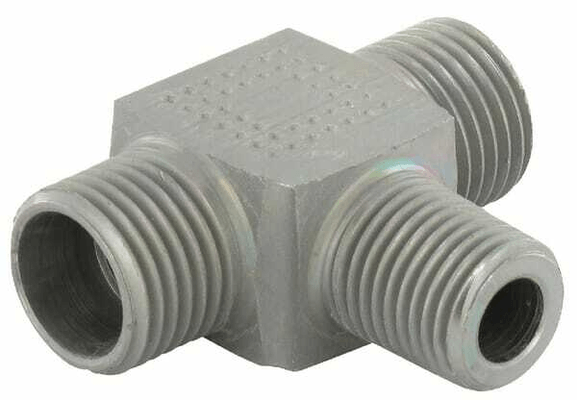 Pièces agricoles - Hydraulique - Té 10L - 1/4 BSPT