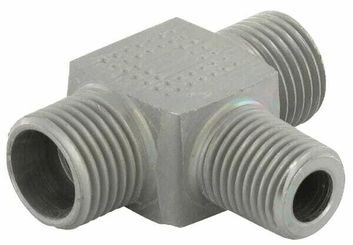 Pièces agricoles - Hydraulique - Té 10L - 1/4 BSPT