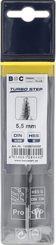 Outils - Outils divers - Foret 5,5 mm HSS-DIN 338-G TURBO STEP