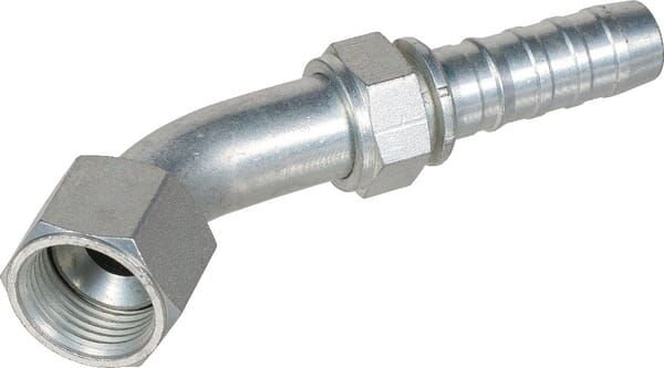 Pièces agricoles - Hydraulique - Racc. à sertir 45° DN16-7/8 JIC