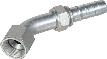 Pièces agricoles - Hydraulique - Racc. à sertir 45° DN16-7/8 JIC