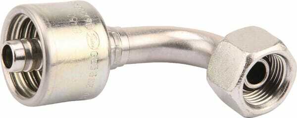 Pièces agricoles - Hydraulique - Racc. à sertir 90° DN10-3/8BSP