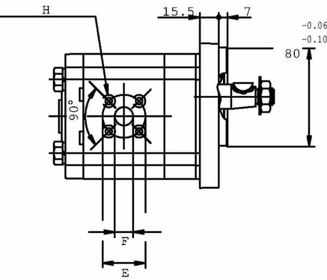 Pièces agricoles - Hydraulique - Pompe à engrainages PLP20.8-S3-55-B2