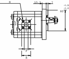 Pièces agricoles - Hydraulique - Pompe à engrainages PLP20.8-S3-55-B2