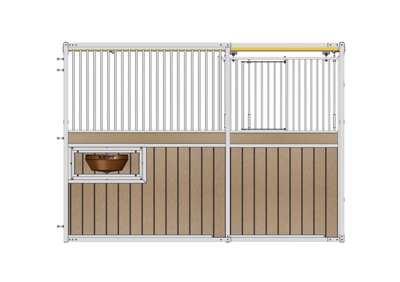 Accessoires et options matériel  - Matériel d'élevage - autre - FACADE CHAMEROLLES PORTILLON RESINE L.3.50M