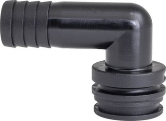 Pièces agricoles - Pièce Pulvérisateur - Raccord à fourche, femelle 90° AF3, embout de tuyau 20 mm