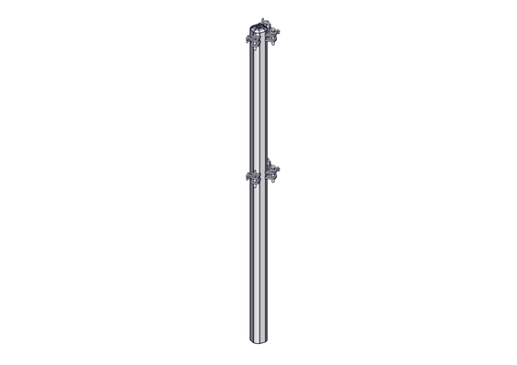 Materiels - Cage de contention - PACK DE 25 POTEAUX TREFLE 3D D.102MM L.2.13M
