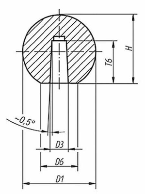 Pièces agricoles - Fasteners - Boule lisse DIN 319/M